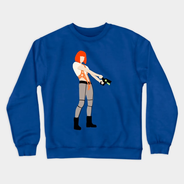 The Fifth Element - Leeloo Crewneck Sweatshirt by OutlineArt